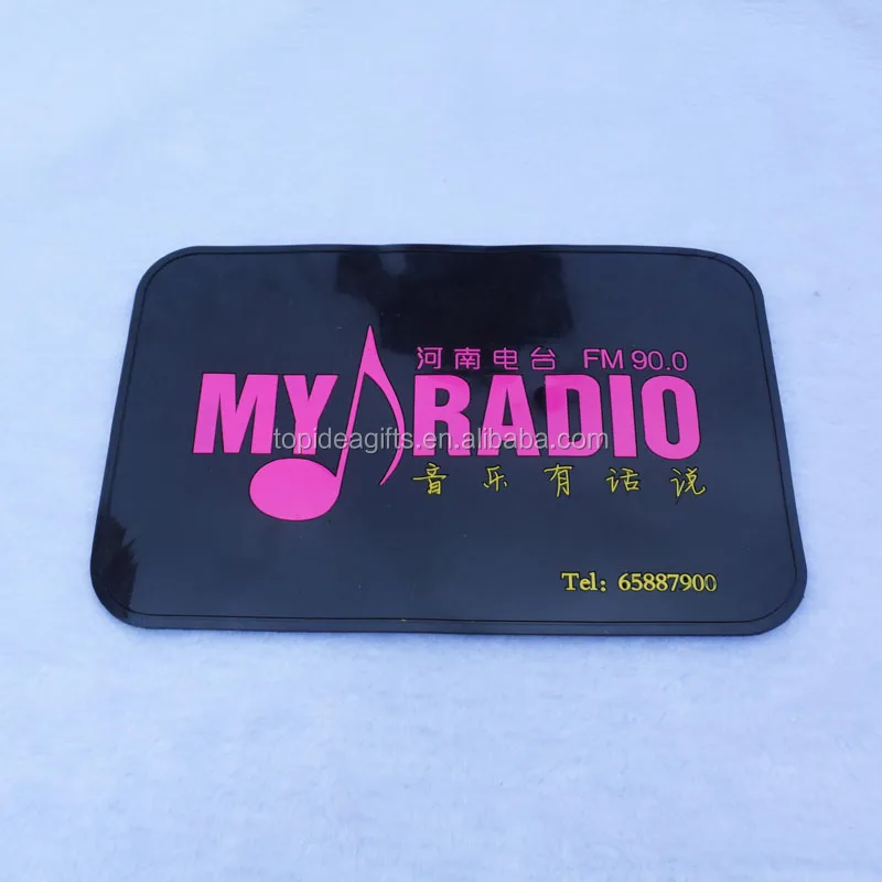 Personalized Design Corporate Logo Rubber PVC Silicone Mobil Phone Anti Slip Mat Cheap Price