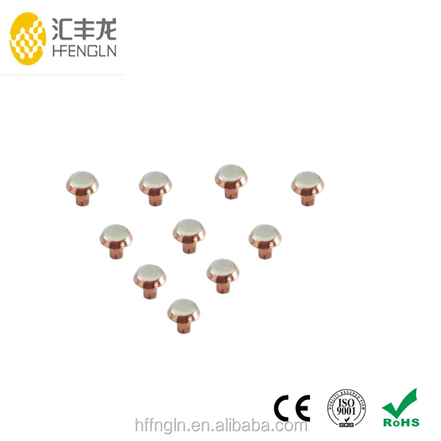 Silver Nickel Contact Rivet for Limit Micro Switch and Relay