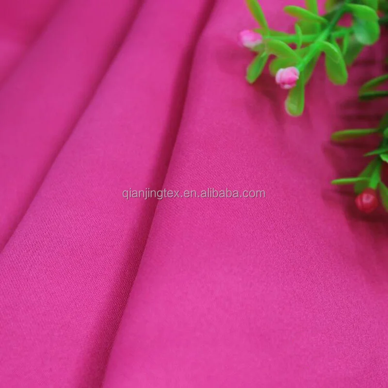 
Factory price high quality 94% polyester 6% spandex shiny stretch thick satin fabric 