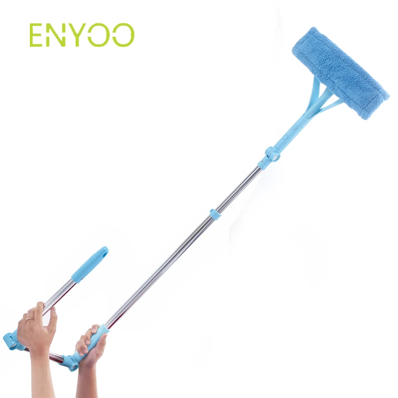 High-rise Telescoping Window Washing Tool U Grip Window Cleaner With Microfiber Cloth and Adjustable Expansion Window Scrubber