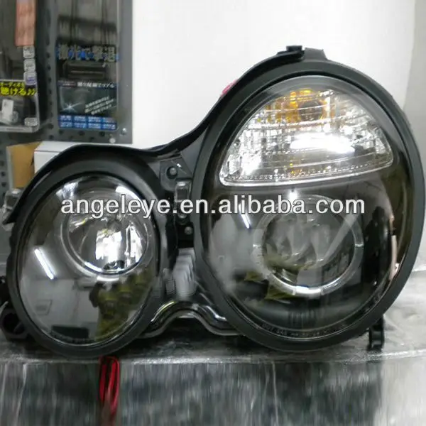 1999-2001 для mercedes- бенз w210 e200 e230 e240 e280 e320 головная лампа черный с. н.