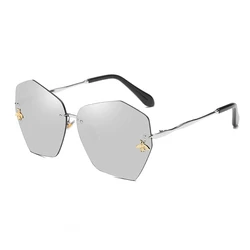 K5110 2020 Newest Sun Glasses With Bee Design Lunette Frameless Sunglasses