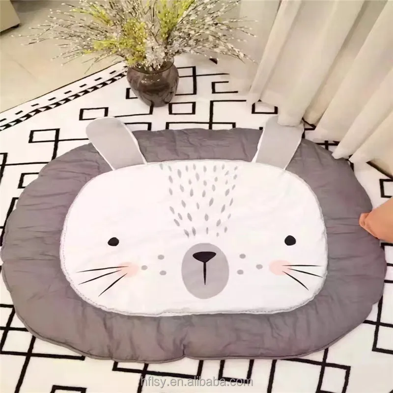 лев хлопок детские игровые коврики Складной Коврик Нескользящие носки-тапочки Carpet органический хлопок игровой коврик