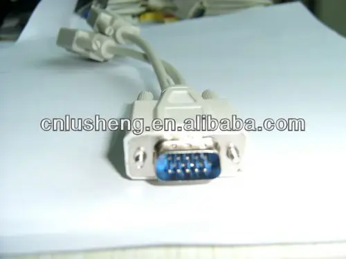 1ft+1ft hdb15m to 2 hdb15f vga spliter cable