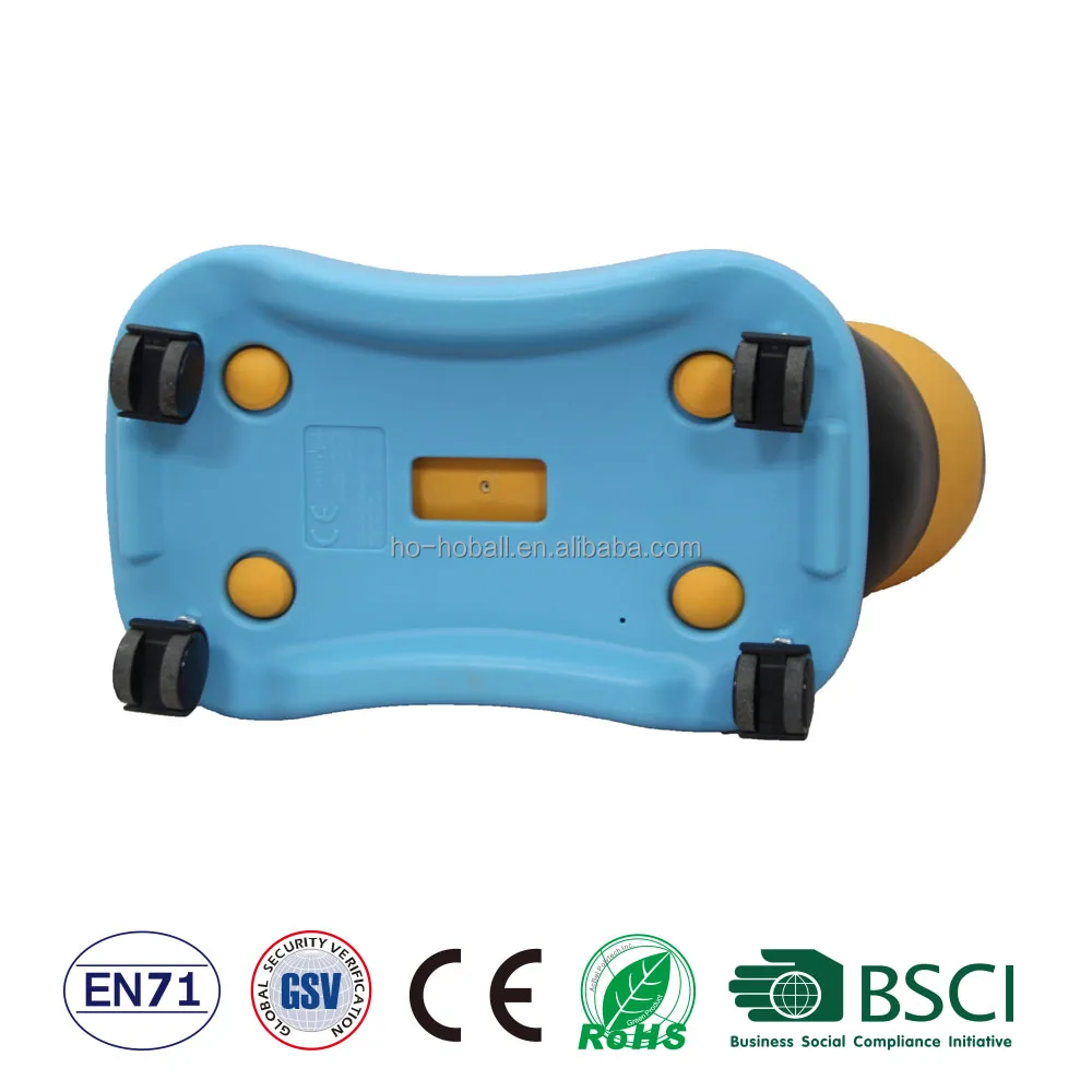 PVC inflatable bee hopper with wheels and roking base