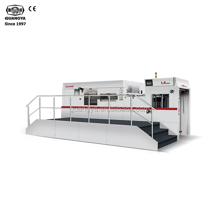 LK106MF automatic paper die cutting and creasing machine with stripping