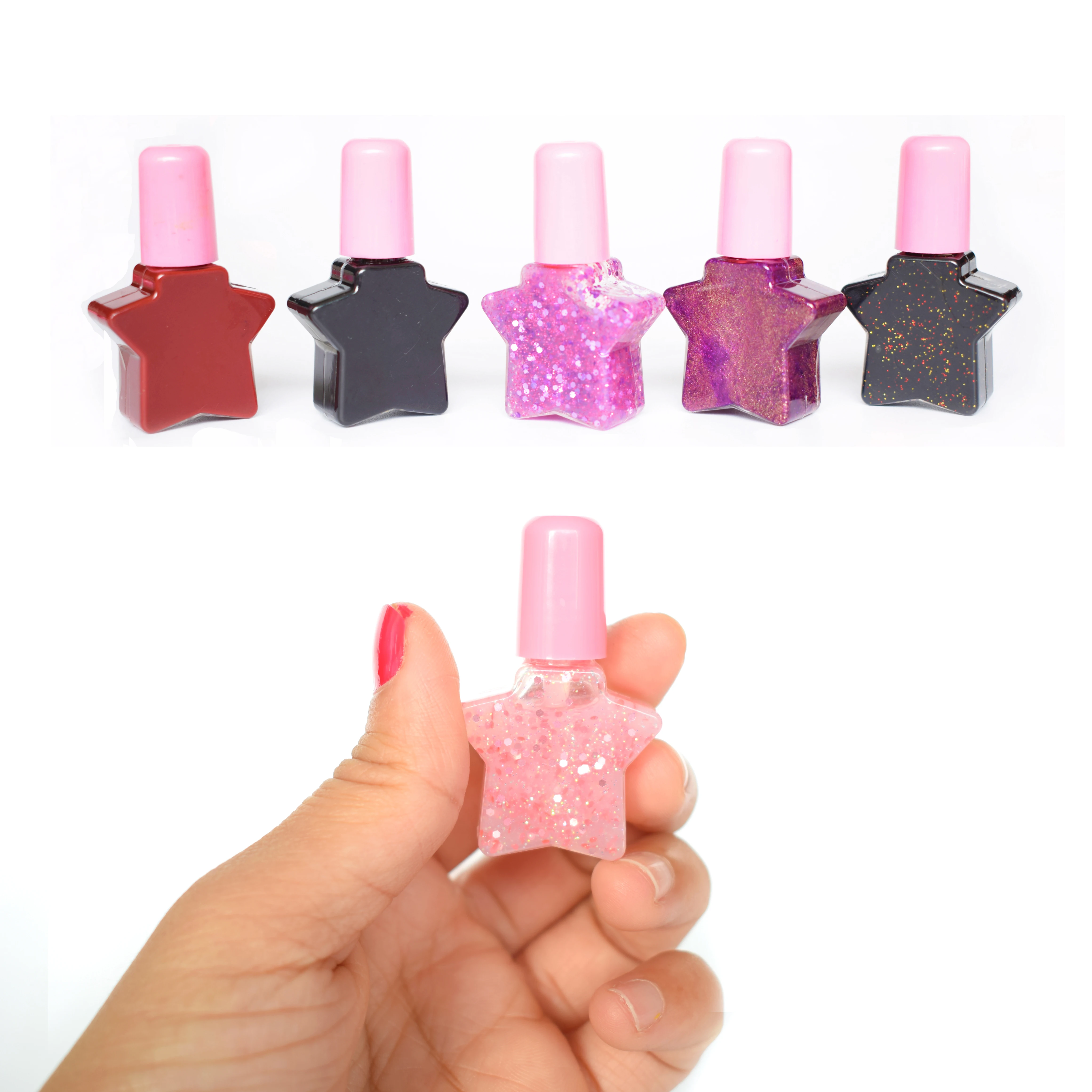 Bling Mini Drying Fast Water Based Peel Off Eco Friendly Nail Polish Wholesale Hot Sale Kids Toy