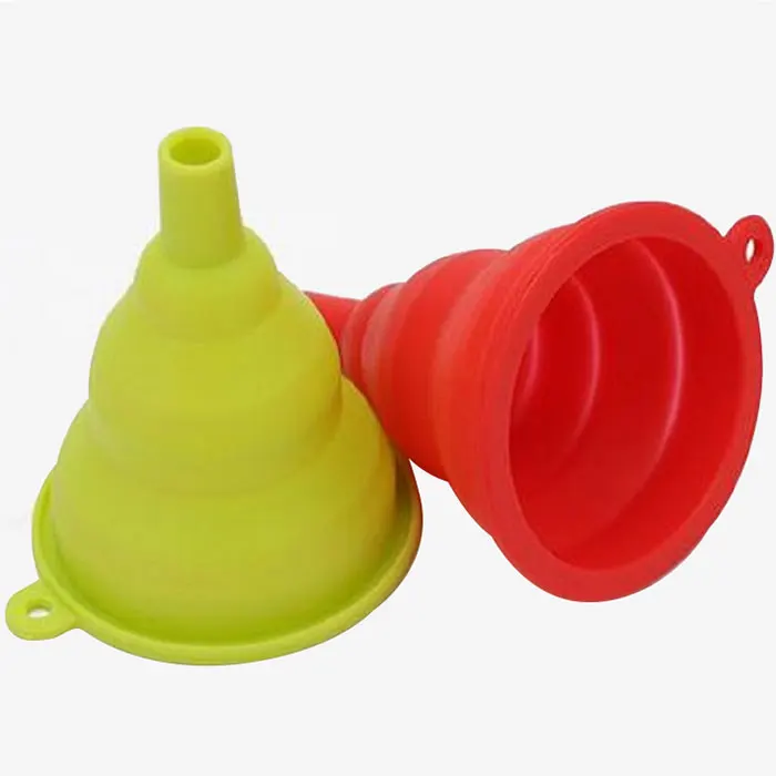 
 Цветная Складная силиконовая воронка Forbetter, силиконовая резиновая воронка  