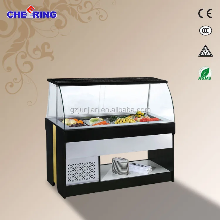 used restaurant equipment for sale/ salad Bar/Commercial Bartable top refrigerated salad bar