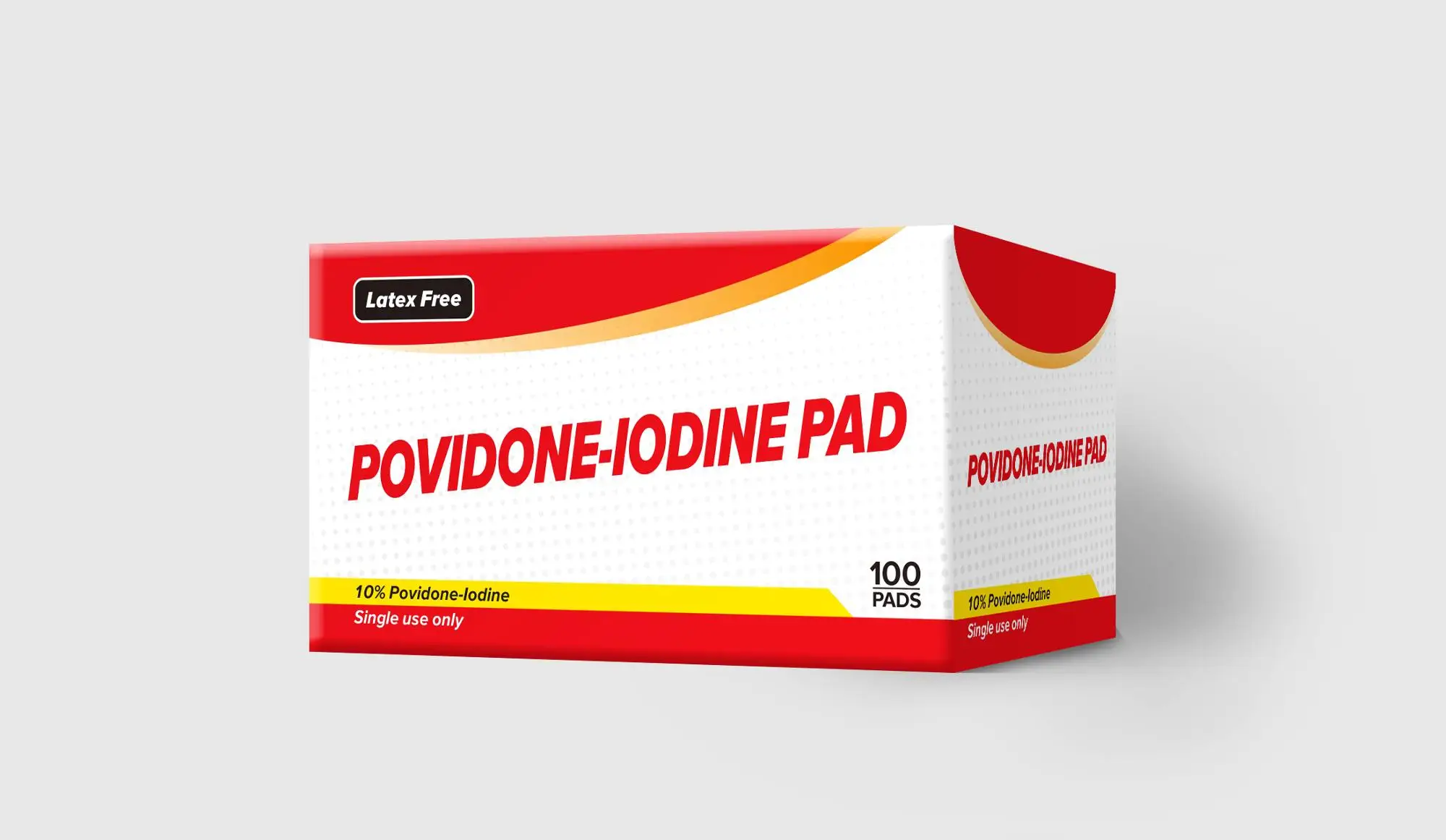 customized medical antiseptic Povidone-Iodine pad in hospital home school hotel