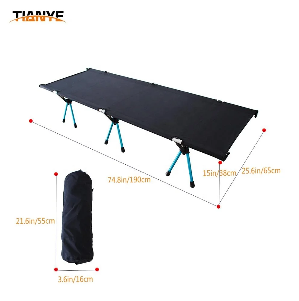 Wholesale  new Ultralight Portable foldable camping bed Aluminium higher  outdoor folding bed