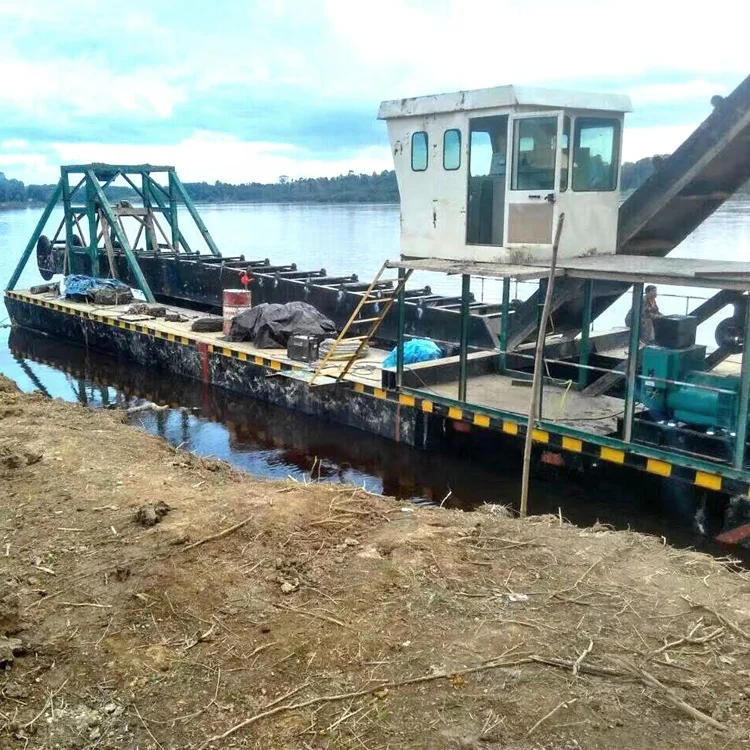 SINOLINKING chain bucket dredger floating gold dredge for sale