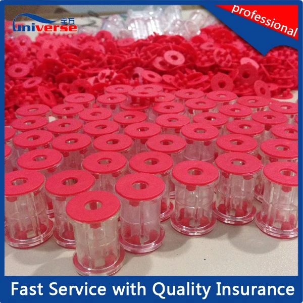 Small size plastic thread spool with caps