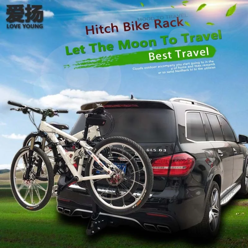 Load 4 Bikes Hitch Trunk Mount Bicycle Carrier Car Rear Bike Rack for Car