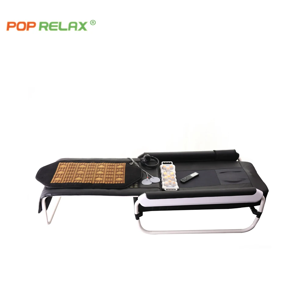 Chinese manufacturer Pop relax thermal jade roller  massage bed  master V3 far infrared massage table mattress mat