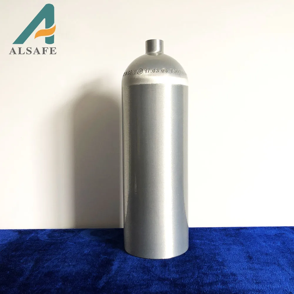 High quality 1L -15Mpa aluminum gas tank,co2 tank ,Industrial gas tank