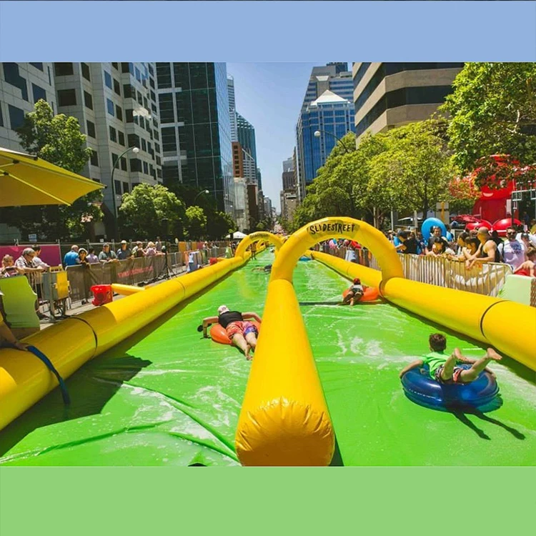 1000 ft Inflatable slide the city water slip n slide rentals