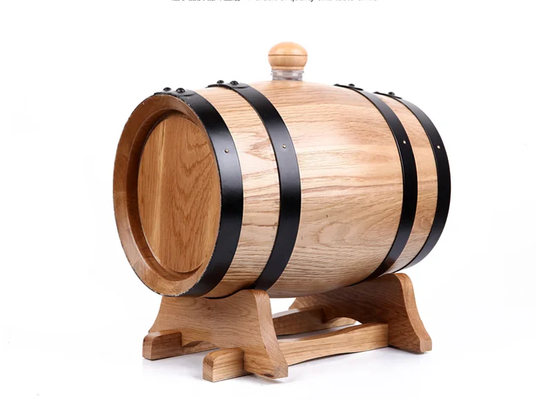custom wood oak whiskey barrel