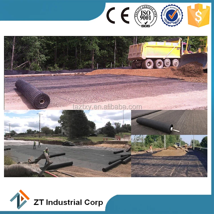 100 kn/m warp knitted polyester geogrid