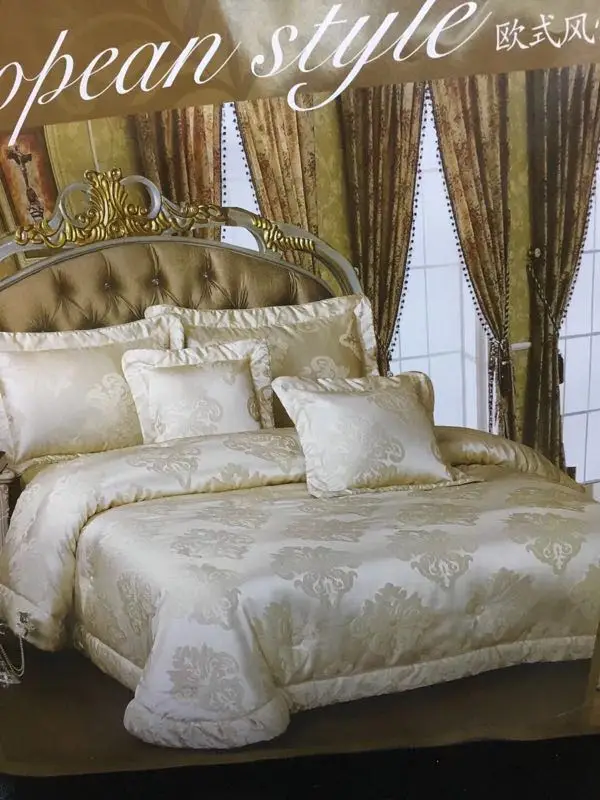 230*250cm Embroidered Duvet customized design bedding sets 4pcs velvet sets