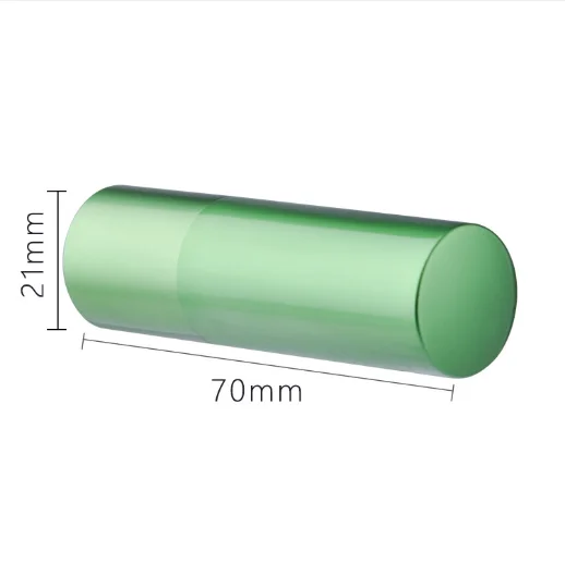 
Cosmetic packaging silver color luxury custom empty aluminum lipstick tube for make up 