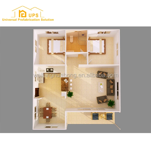 Germany Designed Prefabricated House with 3 Bedrooms and Ce Certificated