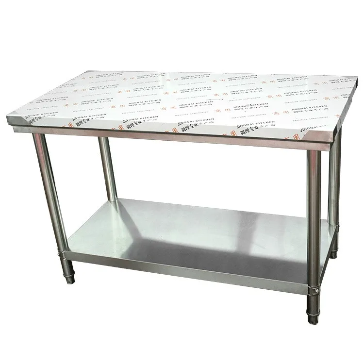 High Quality  Manufacturers Stainless Steel Work Table With Wheel