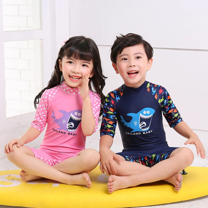 
Новый Дизайн детских слитных купальников, детский пляжный купальник, Детские бикини с длинными рукавами, водонепроницаемый купальный костюм 