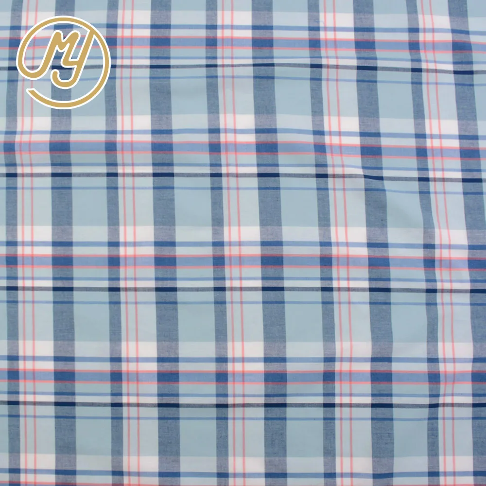 New Fashion Soft Hand Feel Dubai High Quality Stock 100 Cotton Check Shirt Fabric