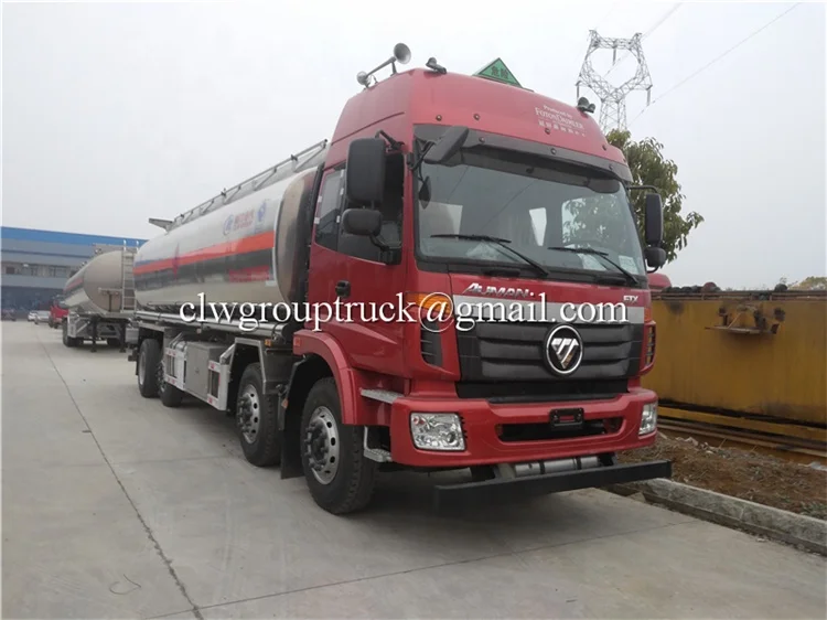 Foton 6 compartments oil gas storage transportation fuel tank truck for palm oil