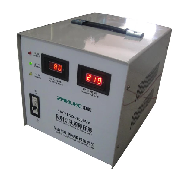 TND High Accuracy Full-Auto AC Voltage Regulator (TND-3000VA/SVC-3000VA)