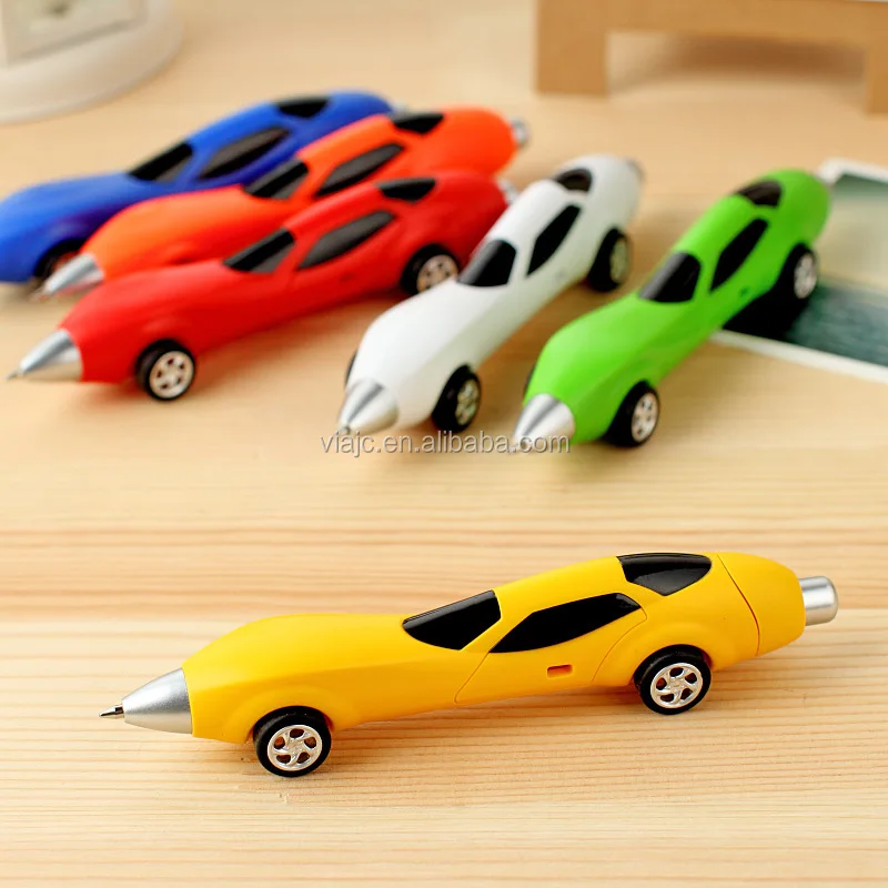 Novelty gift Cheap Race Car Shape Pen Novelty Ballpoint Pen Back to School Office Stationary Supplies for Kids Student Adults