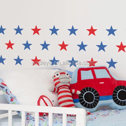 Vinyl Star Wall Decal Stickers for Home Wall Decor Night Sky Removable Graphic Transfers for Nursery or Kids Room (set of 125pcs