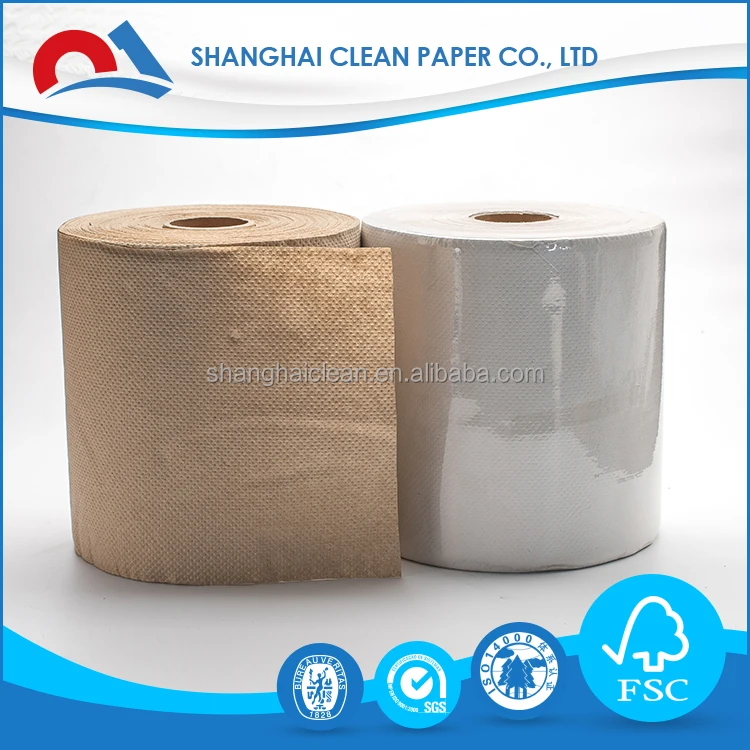 100% Recycle Pulp White Tissue Roll Natural Paper Napkin 2 Ply 300 Sheets Tissue Paper Custom Embossing Toilet Paper