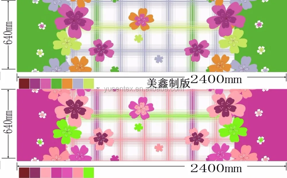 100% polyester material disperse printed textile fabric home bedding set fabric