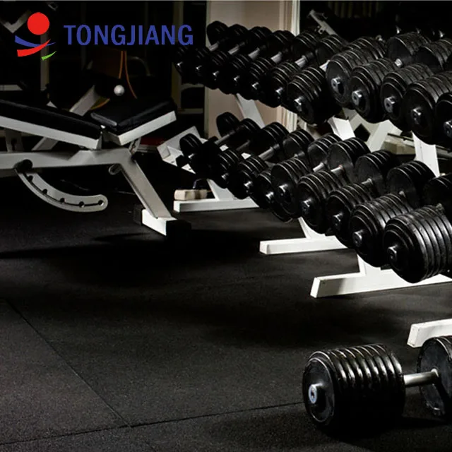 TJ фитнес напольный кроссфита коврик для спортзала 30 мм резиновая плитка