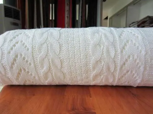 Magic Green 50cf95 100 Cotton 100 Acrylic 100 Wool Mohair Chunky Cable Knitted Faux Fur Sherpa Back Throw Blanket