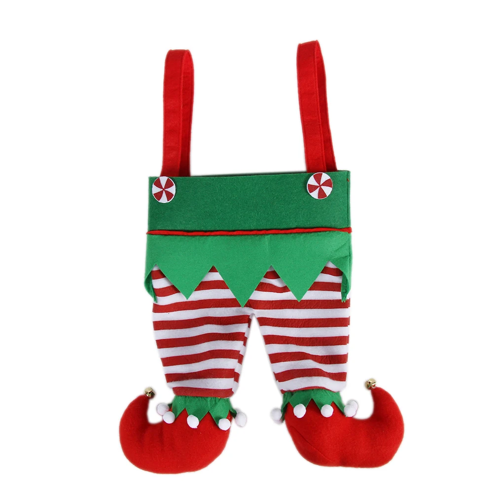 Wholesale Personalized Beautiful Elf Pants Christmas Stockings