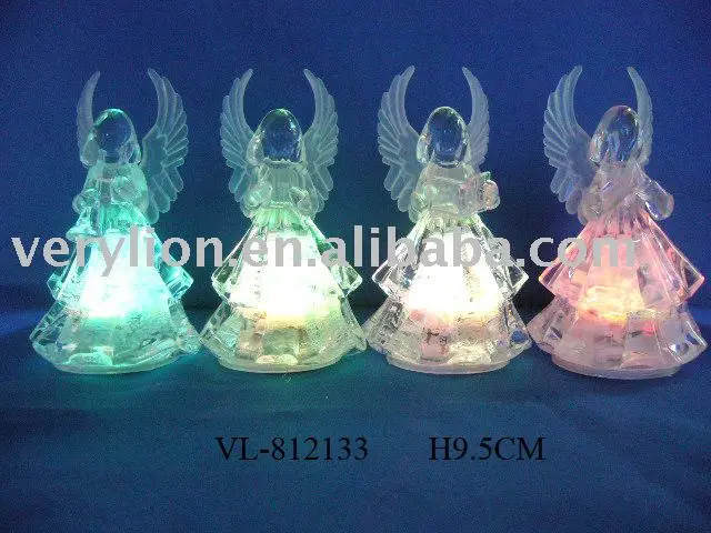 Hign Quality Creative Gift Guardian Angel Design Led Lamp In Acrylic Angel Design