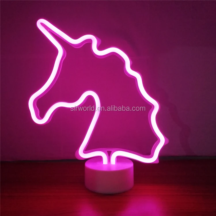 Desktop Unicorn neon light Kids Night Unicorn Lamp neon lamp