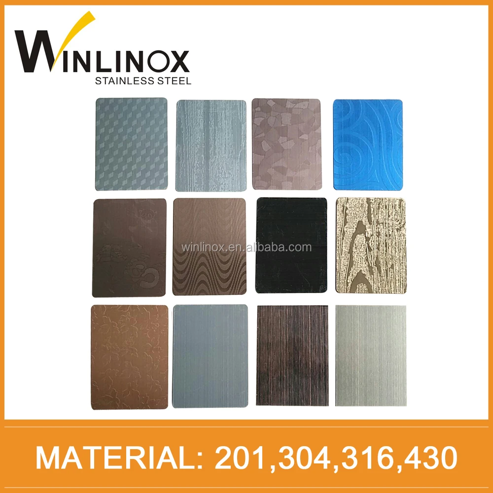 Зеркало тиснением цвет pvd покрытием лист нержавеющей стали