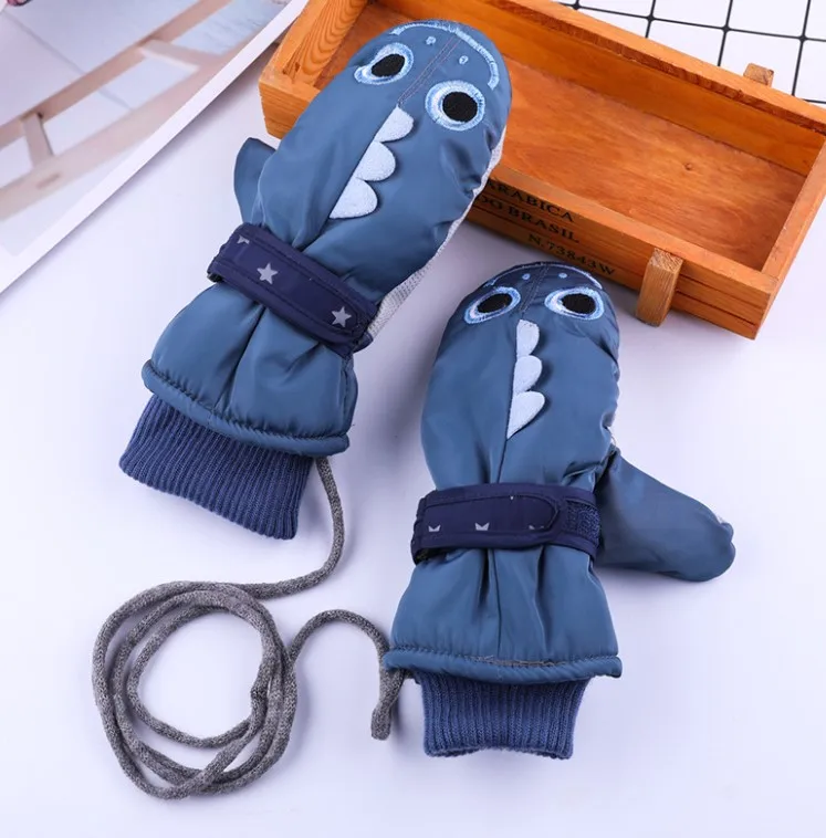 Зимние флисовые лыжные перчатки для спортзала, водонепроницаемые теплые лыжные детские спортивные перчатки для улицы, детские перчатки с подогревом для холодной погоды