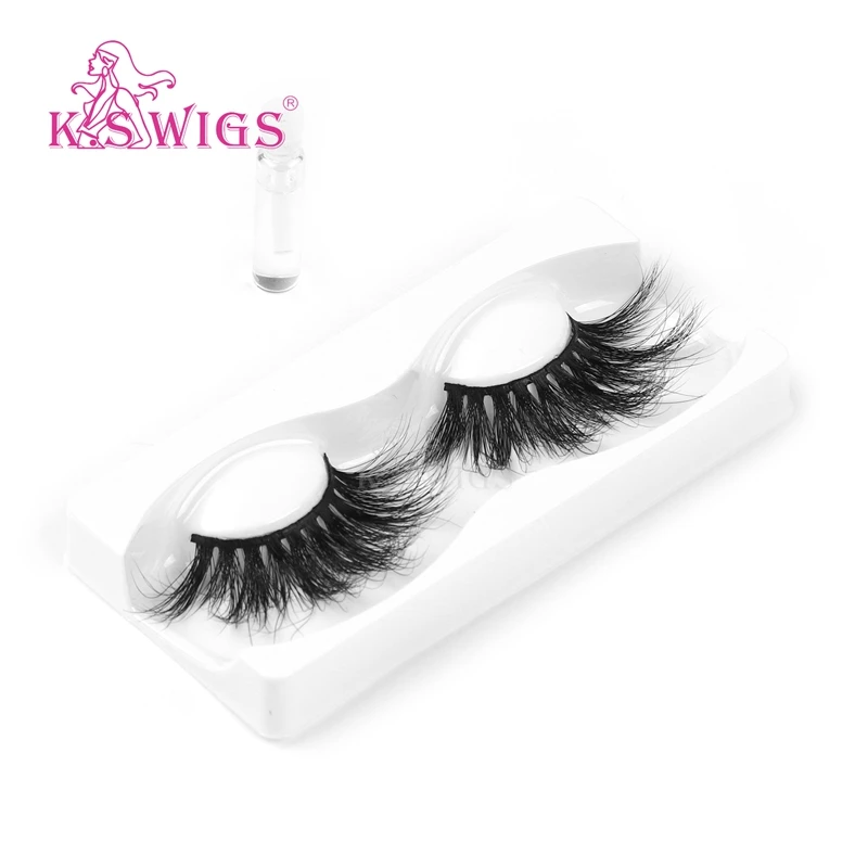 
K.S WIGS 5 Styles Top Quality Mink False Eyelashes Private Label Eyelashes Mink False 3D Mink False Eyelashes 