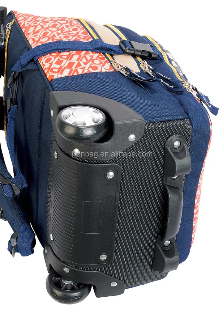 
Hot sale school trolley bag high quality single handle trolley backpack bag 
