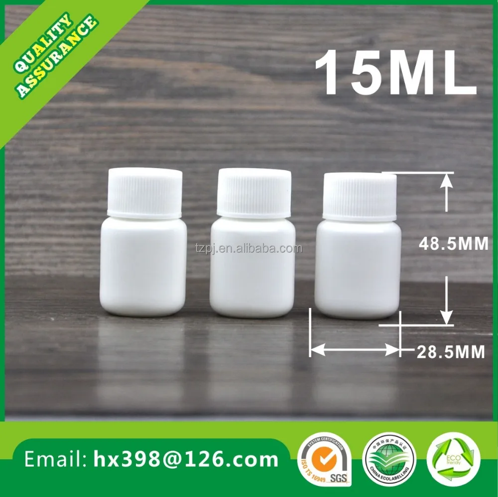 Alibaba цена 15 мл hepe медицины использования пластмасс бутылки белого пластика для использования