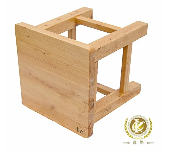 China made natural color wooden square stool for children hot sale small wood stool