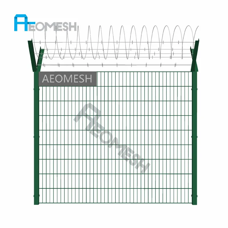 AEOMESH Stylish and Symmetrical prefabricated fence/home gate garden fence double weft wire Gate Designs/House Gate Designs