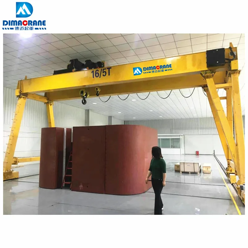 Низкая цена, 16/5 тонн, двулучевой внутренний козловой кран goliath в Индии