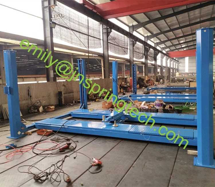 CE approved 3.5T 4 post scissor car lift for wheel alignment