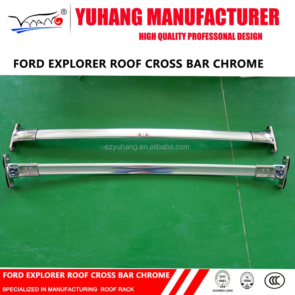 YH-B-011 High Quality aluminum alloy electroplating roof rack roof bar cross bar for Ford explorer 2016-2019